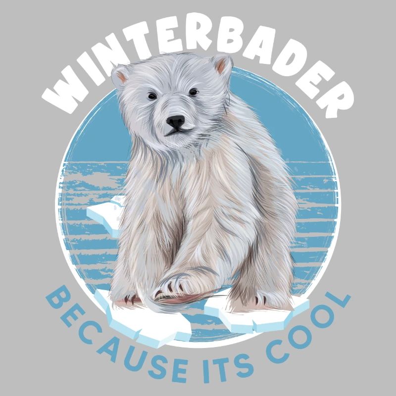 winterbader eisbader eisbär geht eisbaden