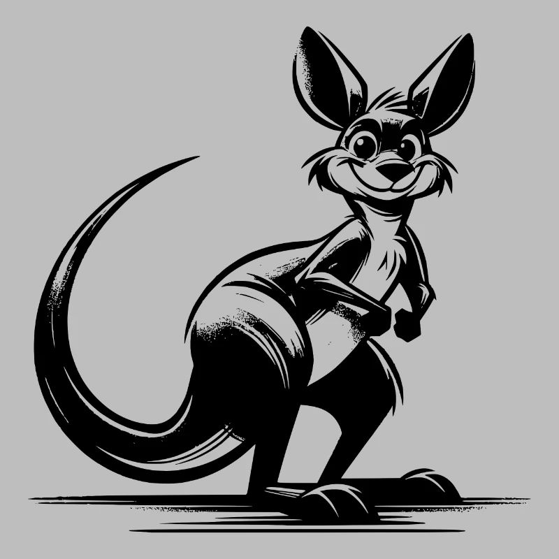 Australian smiling kangaroo