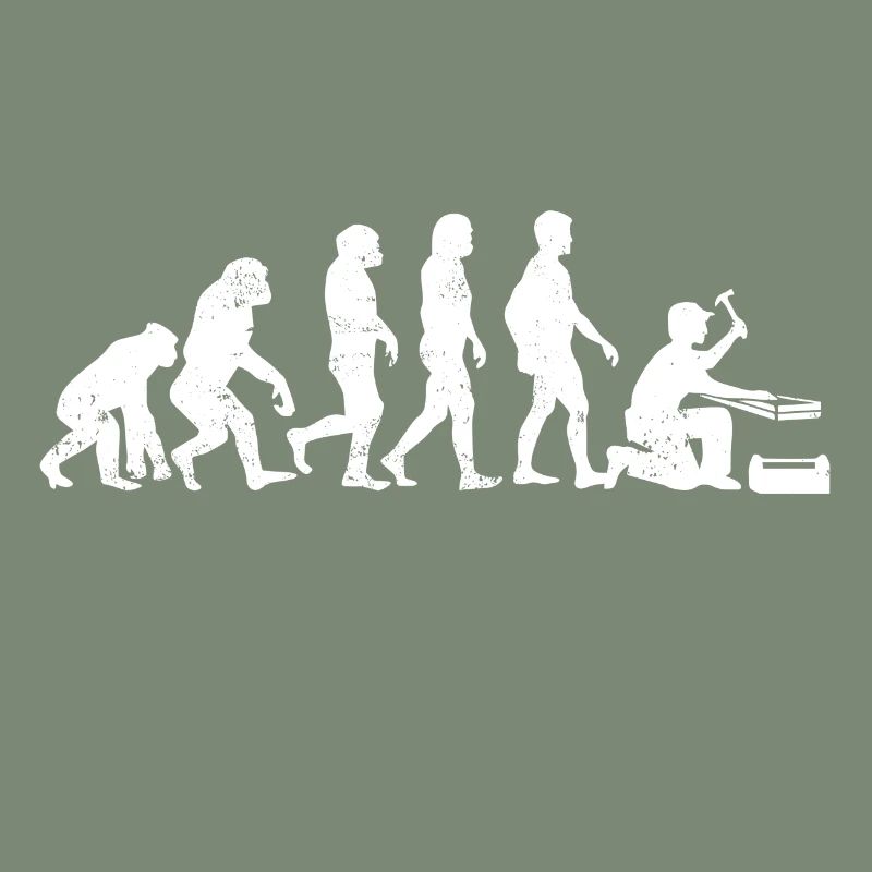 Zimmermann evolution geschenk beruf handwerker