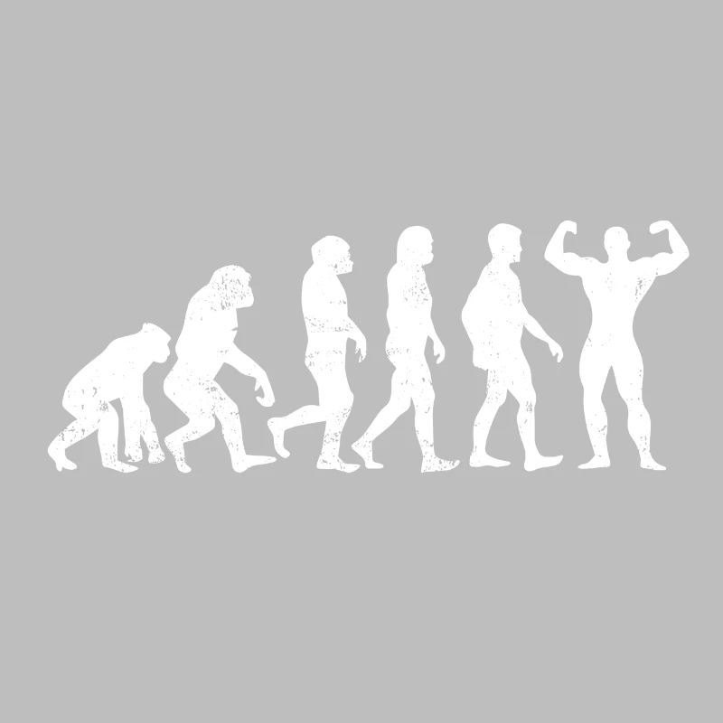 Muscleman machine bodybuilder cadeau évolution