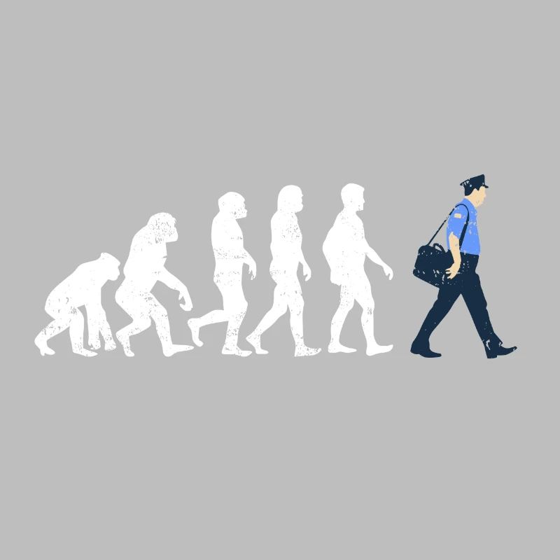 Postbote Evolution geschenk job beruf post brief