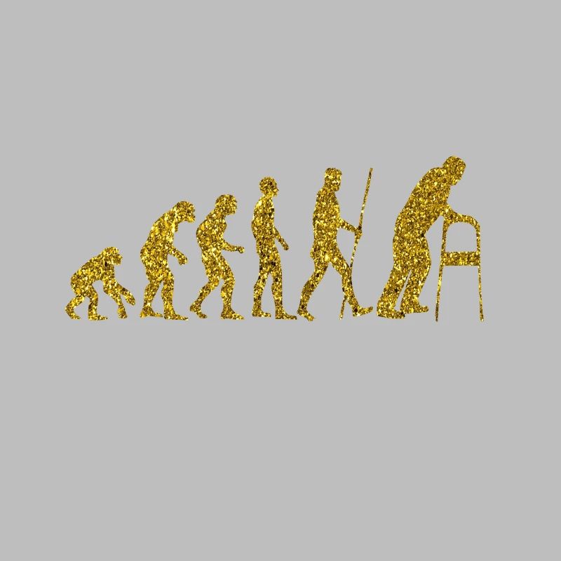Evolution alter Mann Golden Glitter Effet