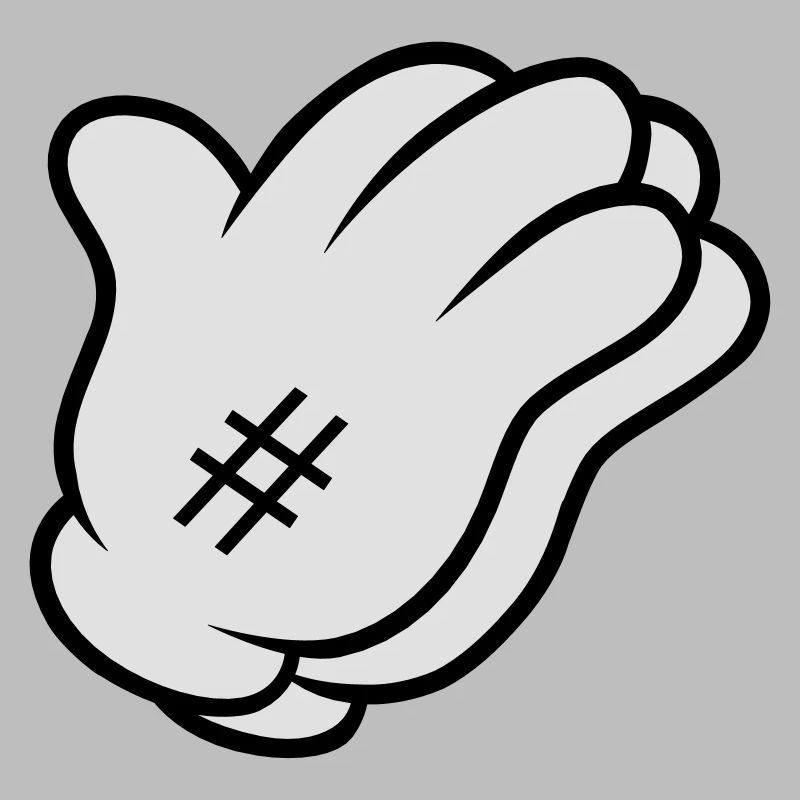 Comic Hand Pray