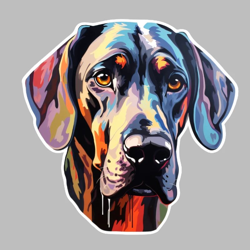 Danois Great Dane psychédélique