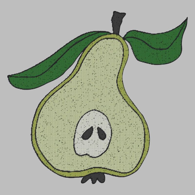 Pear-half fabric fabric