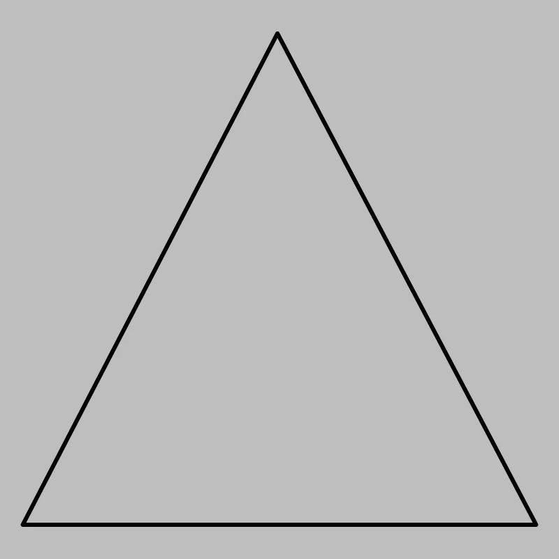 Simple triangle, minimalist, gift idea