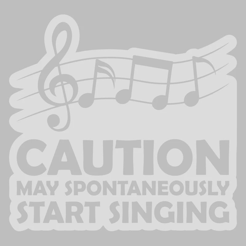 may spontaneously start singing