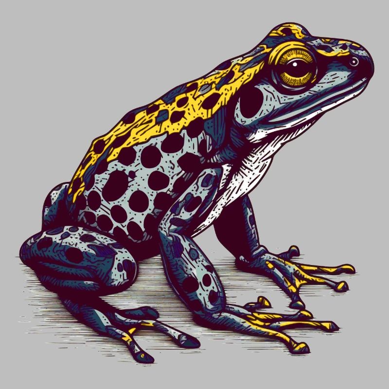 Der giftige Pfeilgiftfrosch lebt in den Tropen