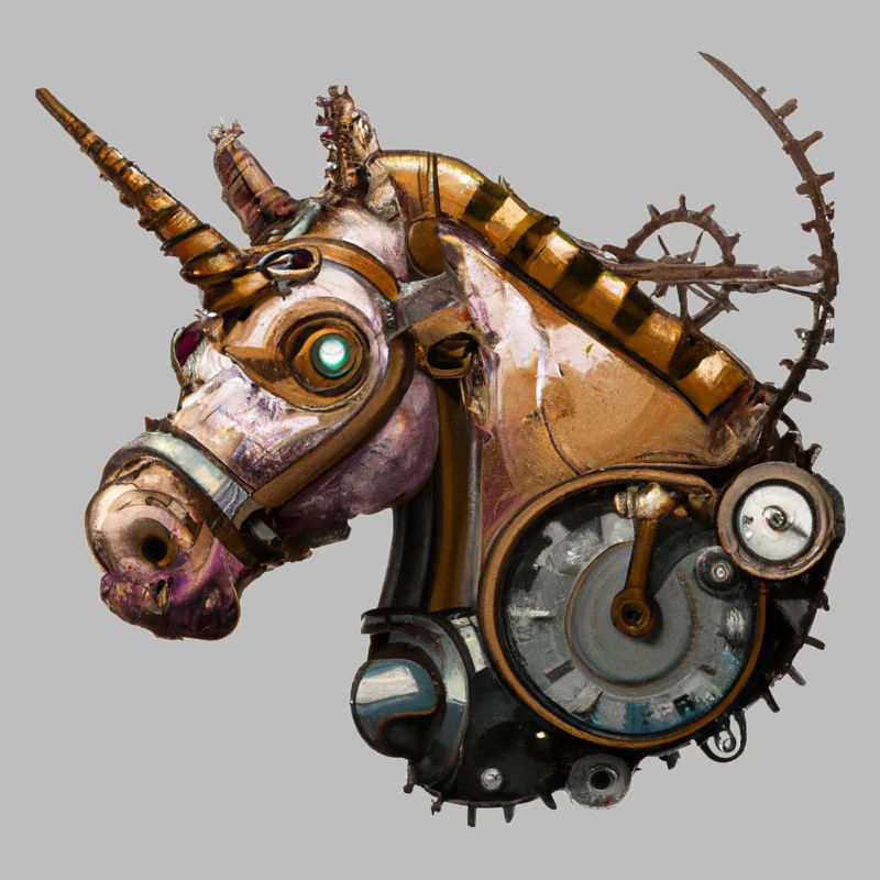 Steampunk Einhorn