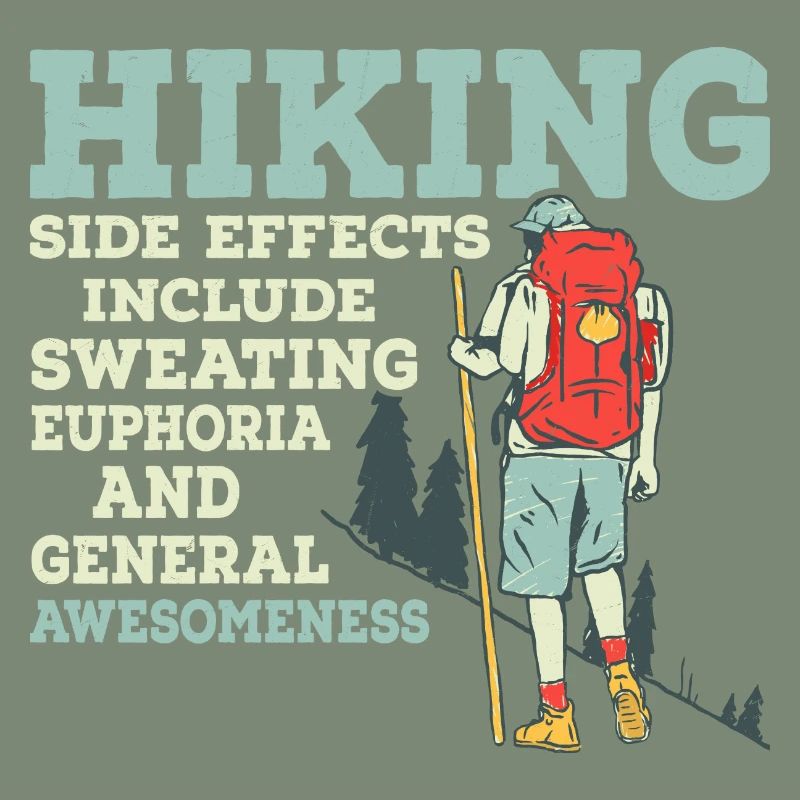 Hiking Side Effects Include Sweating Mountain Hike