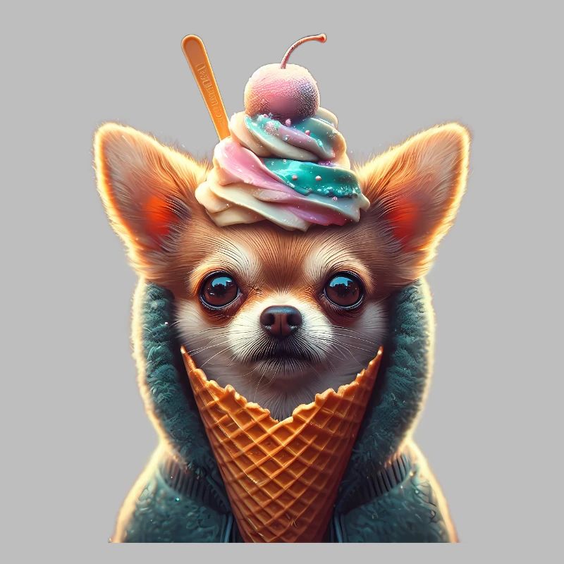 Chihuahuat Mignon en Cornet de Glace