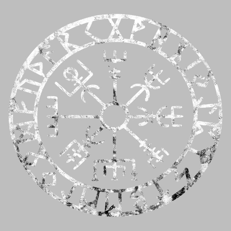Valhalla Vegvisir Wikinger Kompass Krieger Pagan O