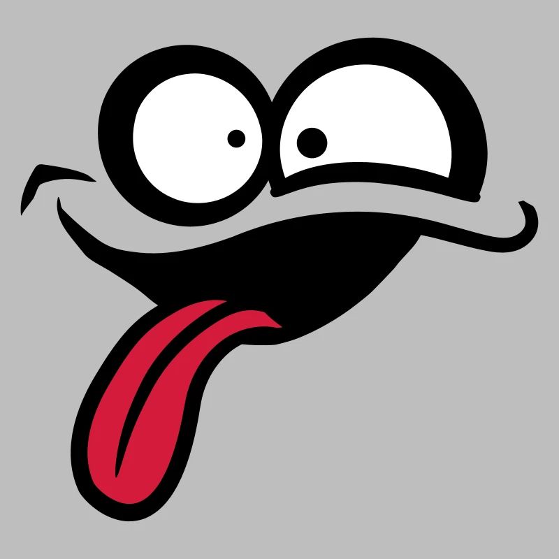 Crazy comic face