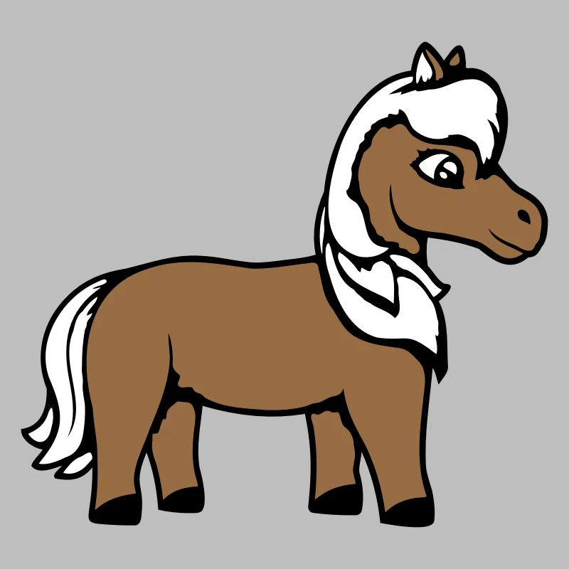 Pferd Süß Pony Fohlen Pferdemädchen Niedlich Comic