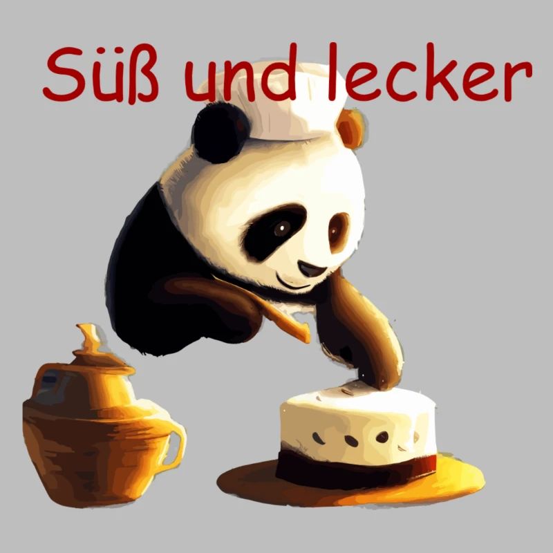 Süß und lecker Panda Bäcker. Geschenk