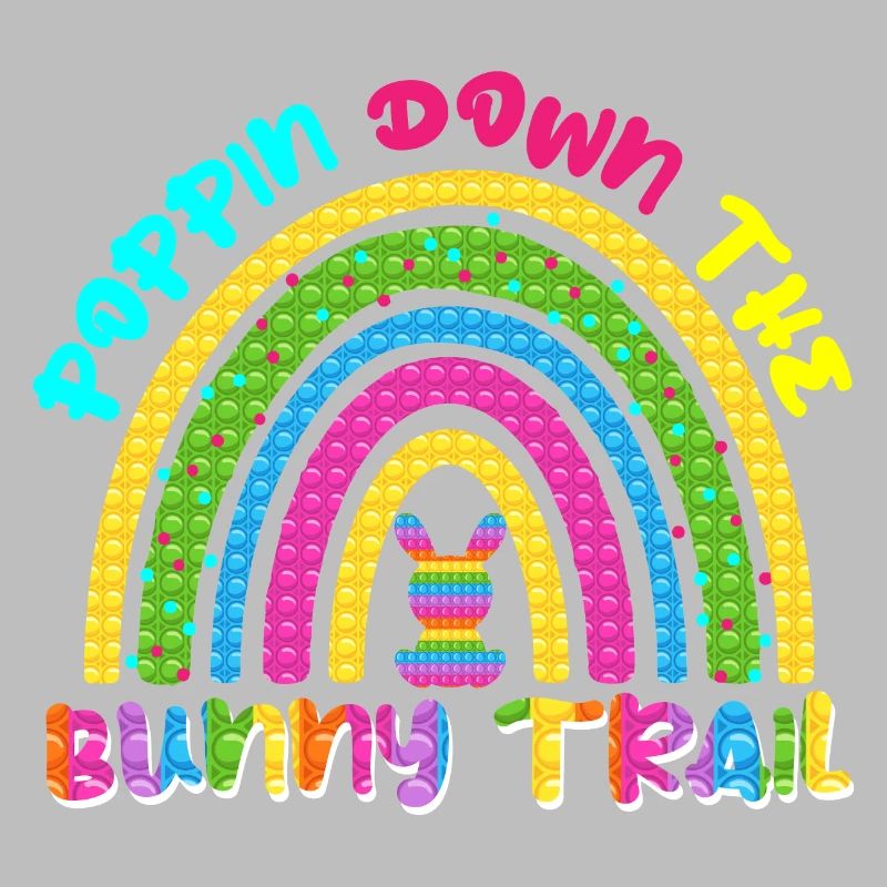 Poppin Down The Rabbit Trail Rabbit Pop It Rainbow