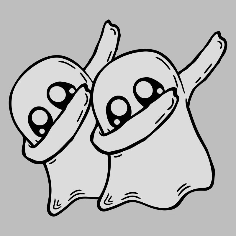 2 Dabbing Ghosts Friends