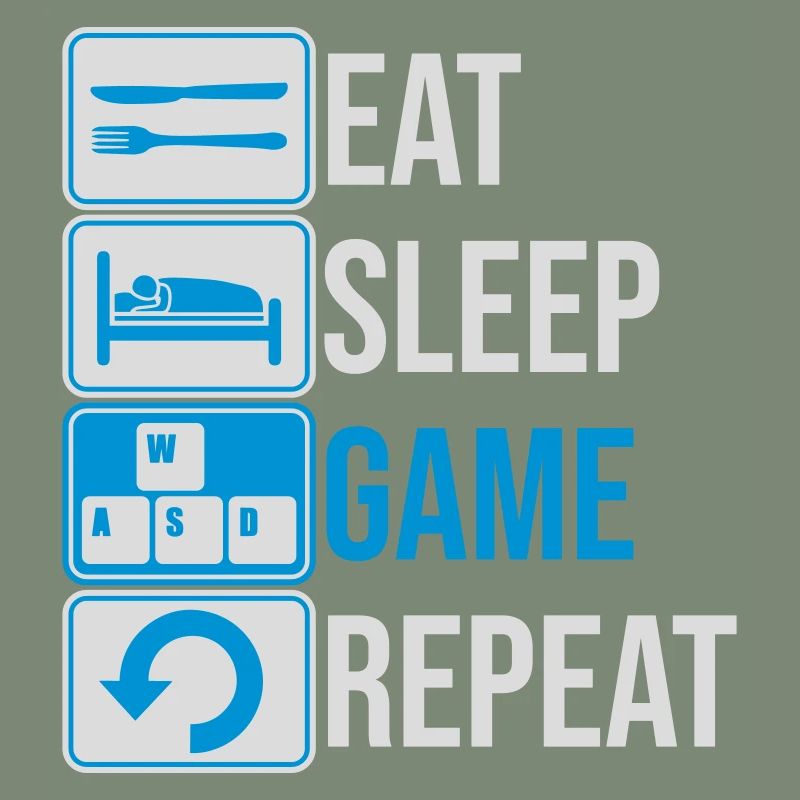 Manger le jeu de sommeil Répéter