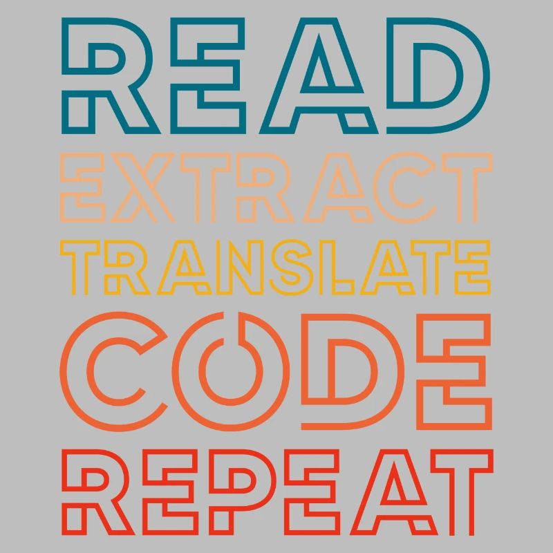 read extract translate code repeat Conception pour un