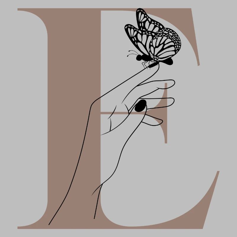 Letter E Magic Butterfly