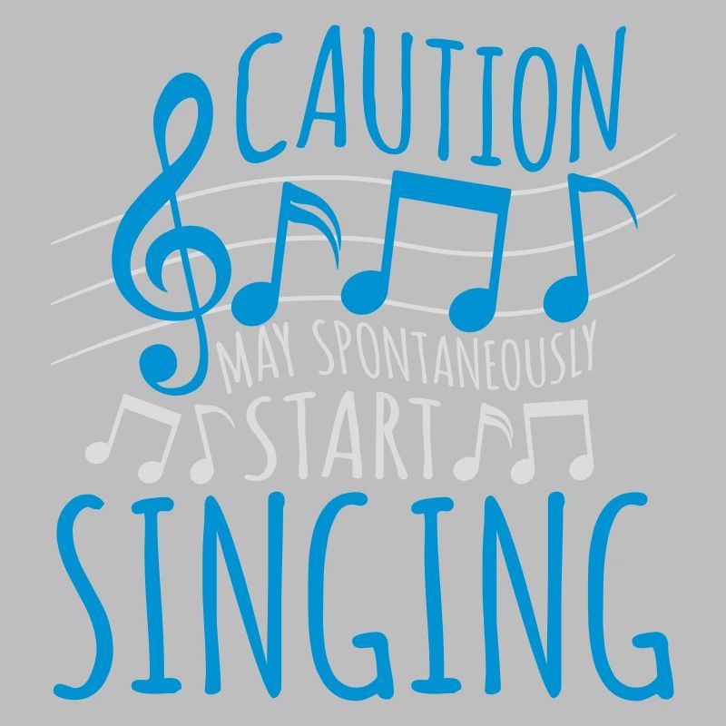 may spontaneously start singing