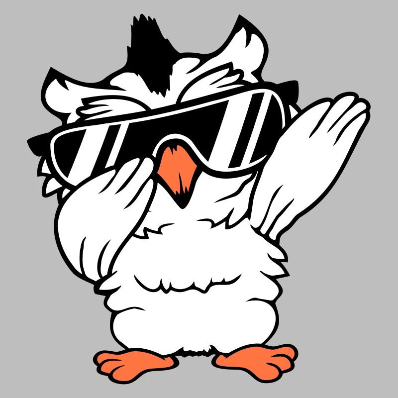hibou dabbing dab danse pose geste lunettes de soleil mignon