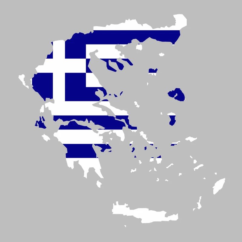 Carte du drapeau de la Grèce