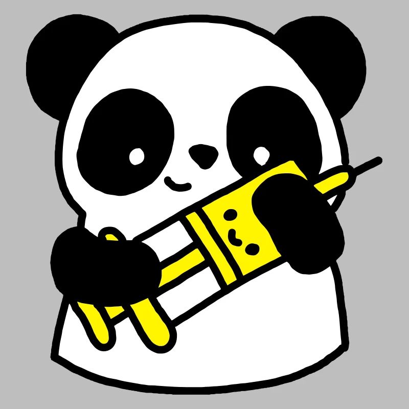 Infirmière de panda avec la seringue