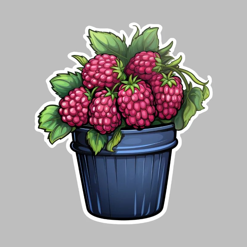 Raspberry Potted Plant