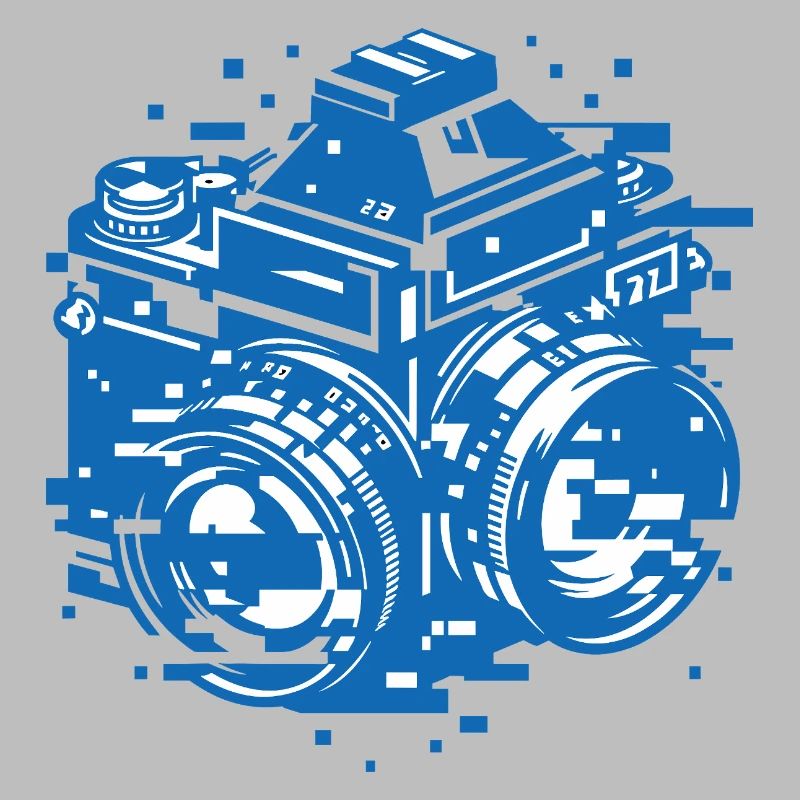 Binary Glitch Camera - Retro Digital Photography A