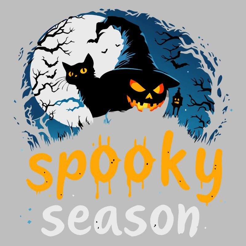 Conception d’Halloween pour la saison effrayante – Sorcière, chat et jack