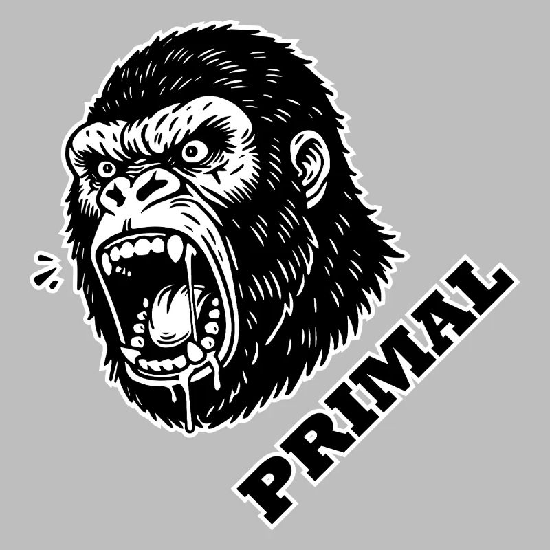 Wütender Gorilla - PRIMAL Design