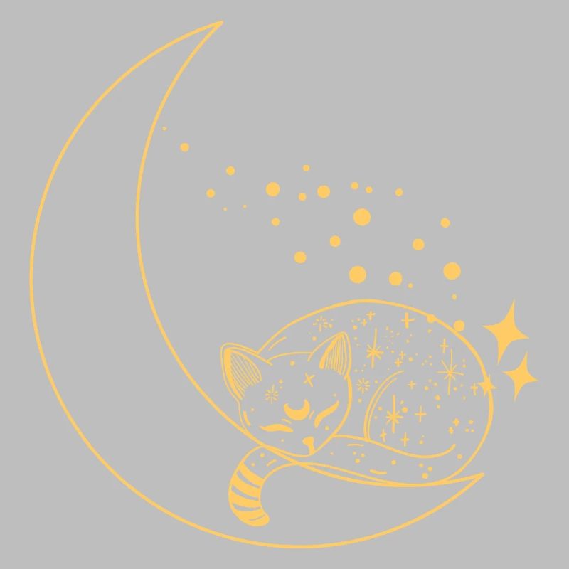 chat dans la lune brillé