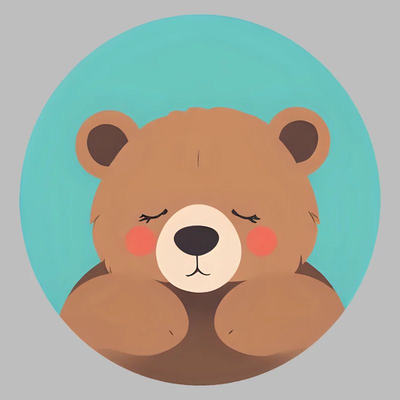 Cuddle-Ready Teddy Bear with Pink Cheeks