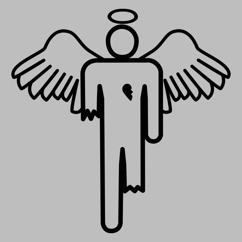 Gebrochener Engel Strichmännchen
