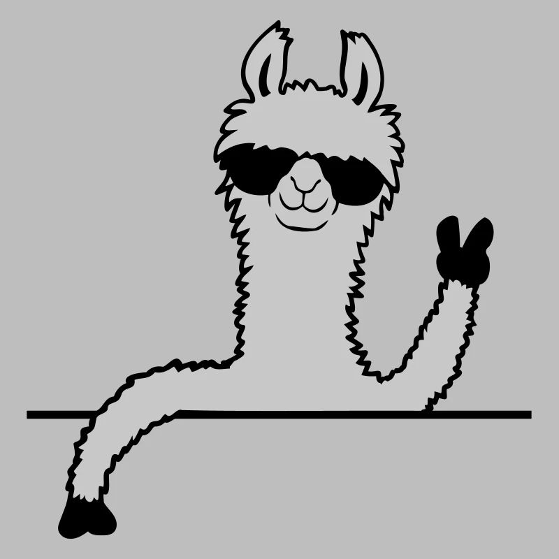 Comic Sonnenbrille Lama