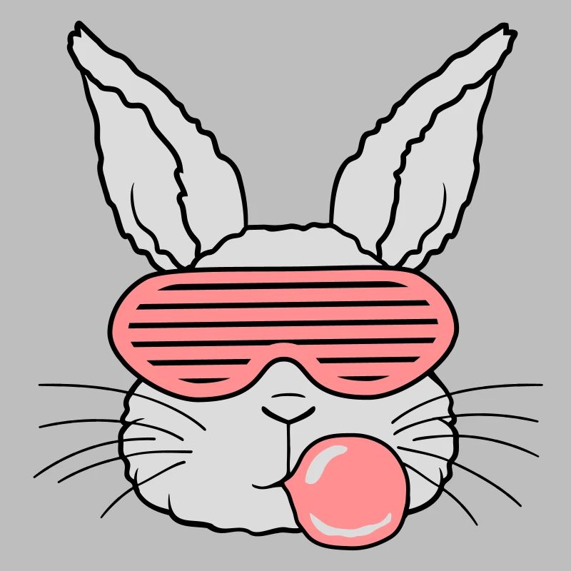 Chewing gum bubble lapin cool