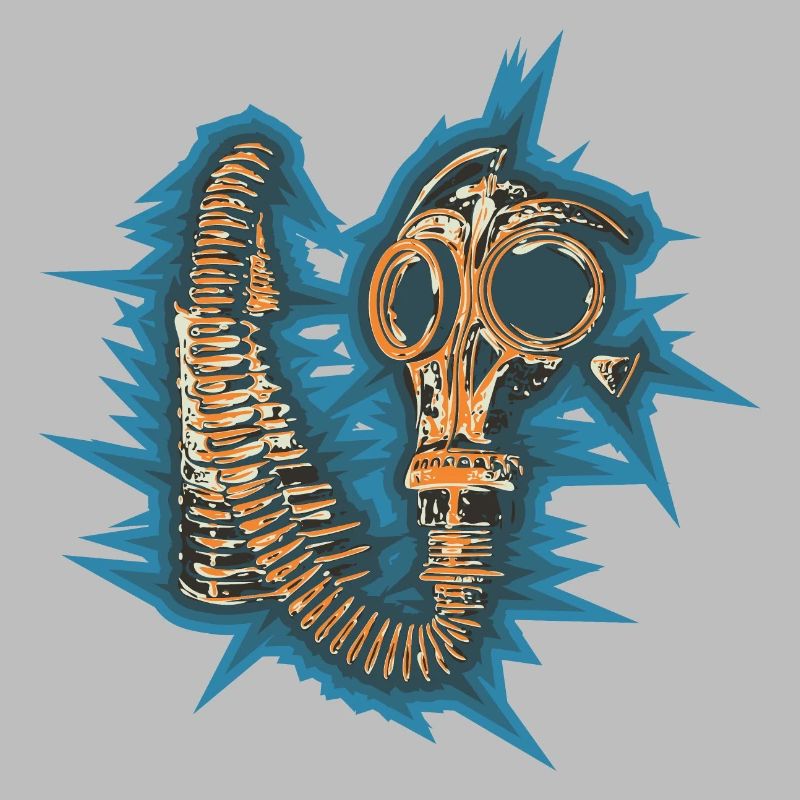Gasmask Spikey Background