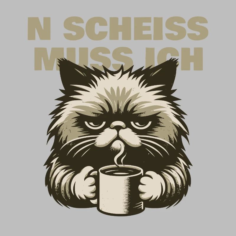 N Scheiss muss ich - Katze