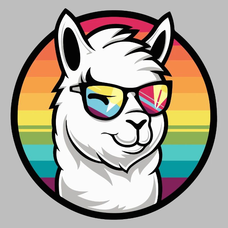 Alpaka Llama Cool Comic