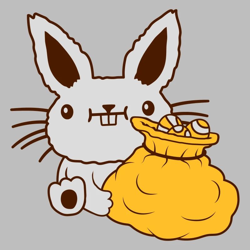 Osterhase großer Eier Sack
