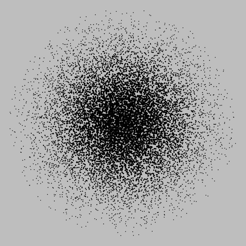 Black point cloud
