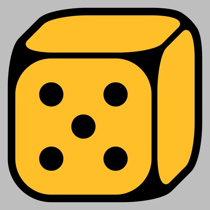 Dice With Number 5 (Five / 2C)