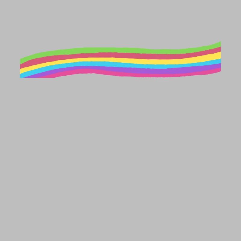Regenbogenfarben Welle Deko Geschenk Dein Text