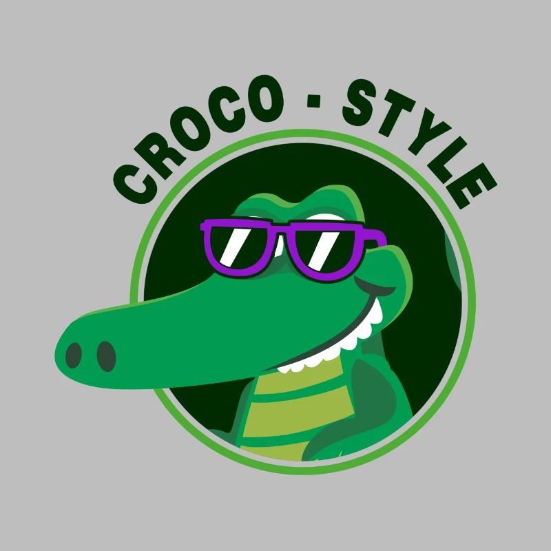 Crocodile élégant et cool