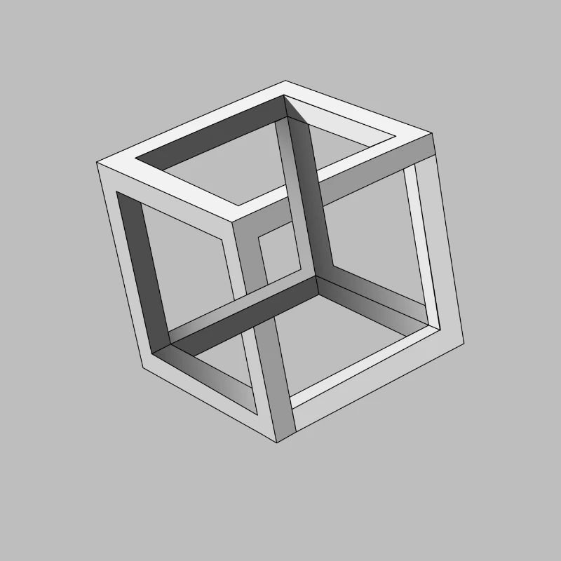 Cube Optical Illusion