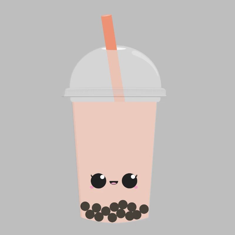 Kawaii Bubble Tea Pêche