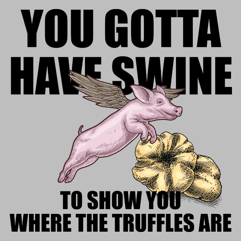 Truffe cochon avec aile