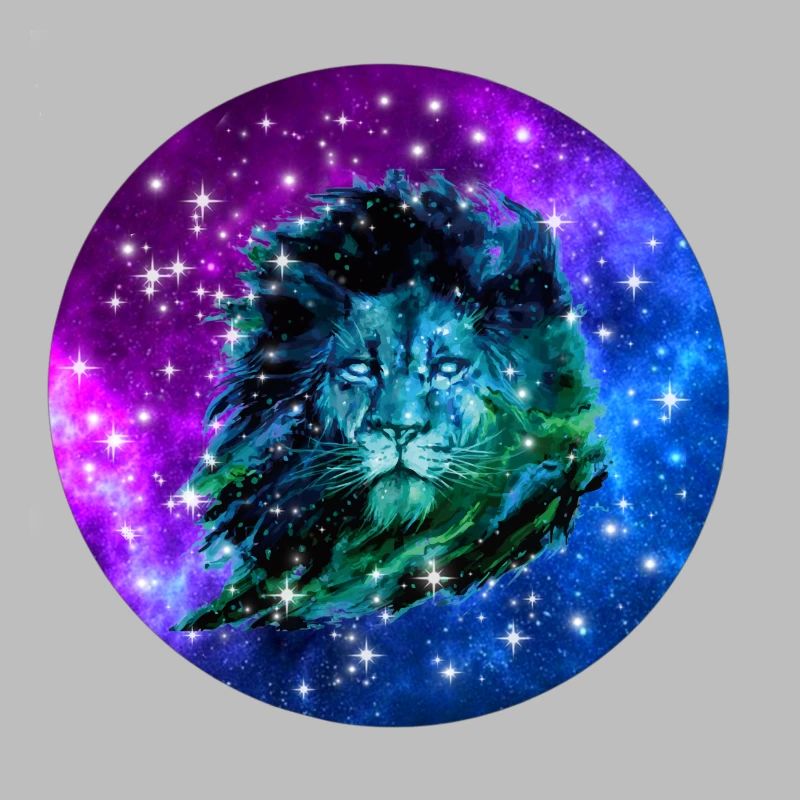 Galaxy Löwe mit Galaxy Design