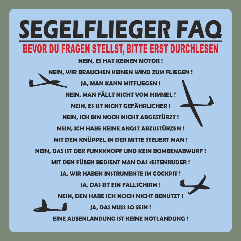 Glider FAQ Glider Pilot Funny